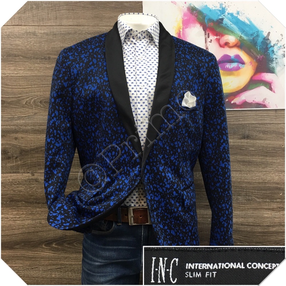 I.N.C Mens Blazer Sport Coat Casual Dinner Jacket Size XXL Classic Party Suit
